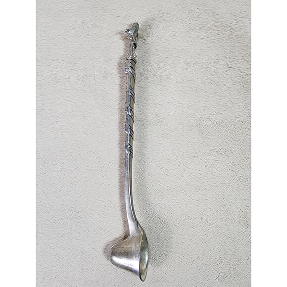 Godinger Candle Snuffer Angel Playing Violin 10" Silver Art Holiday 80's Vintage - Picture 1 of 11